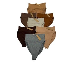 SKIMS Sleep Brief Lot 7 Taupe Ochre Heather Gray Camel Copper Jasper Cocoa XXS