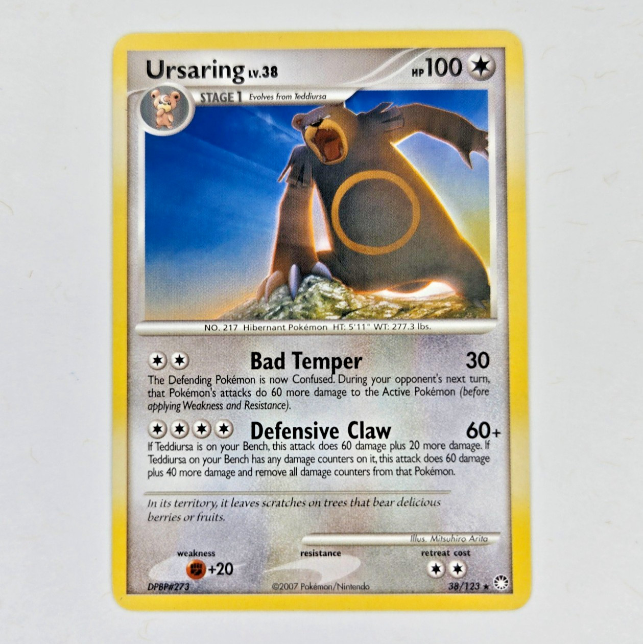 Pokemon Ursaring (Mysterious Treasures) 38/123 RARE (NM/LP)