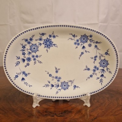 Seltmann Weiden Doris/Isolde  Bayrisch Blau  Servierplatte 28/18,5 Porzellan
