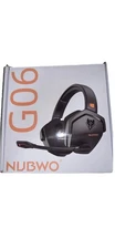NUBWO G06 Dual Wireless Gaming Headset with Microphone Orange Wireless+Bluetooth