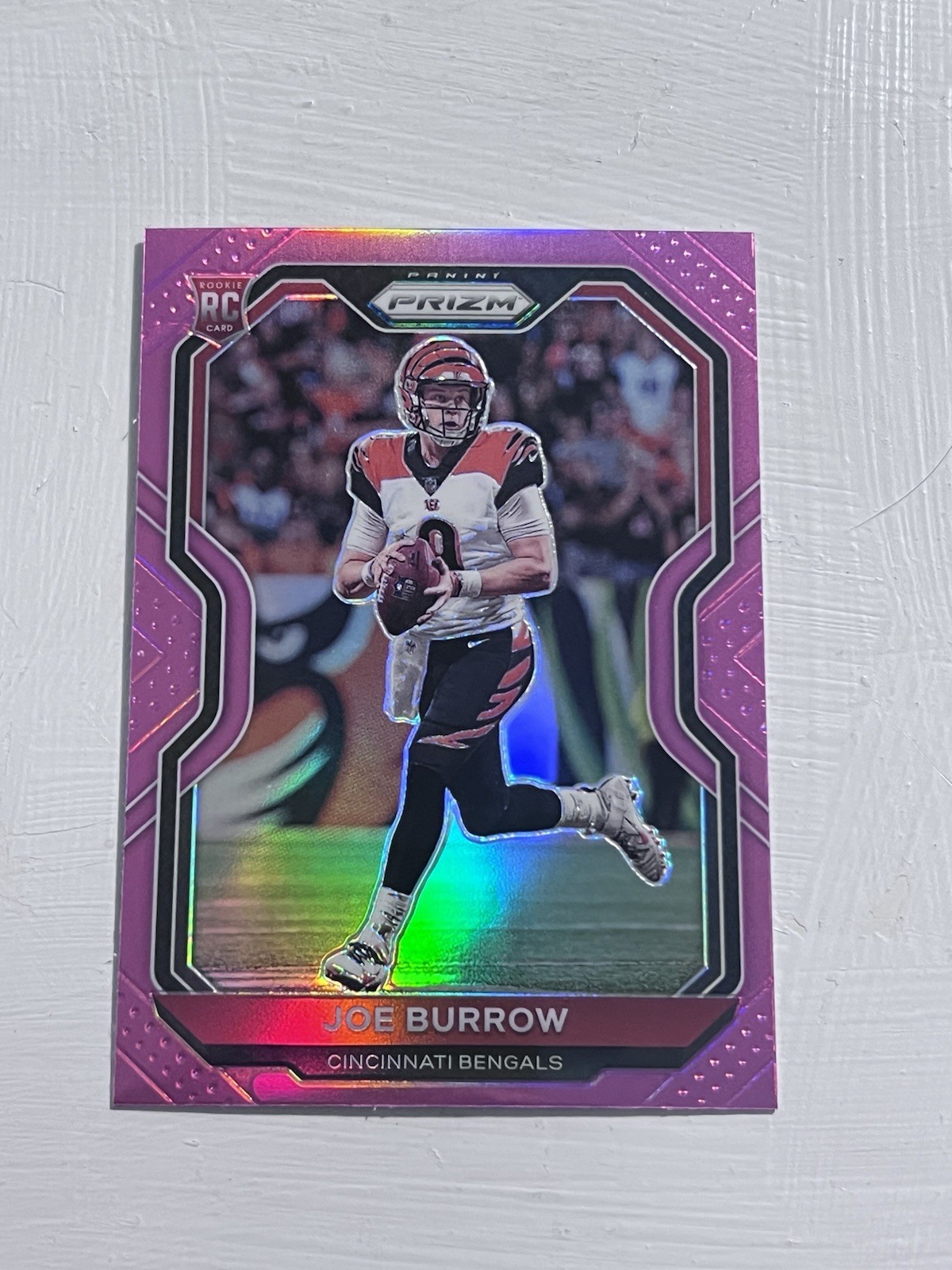 2020 Panini Prizm - Rookie Joe Burrow #307 Pink Prizm (RC)