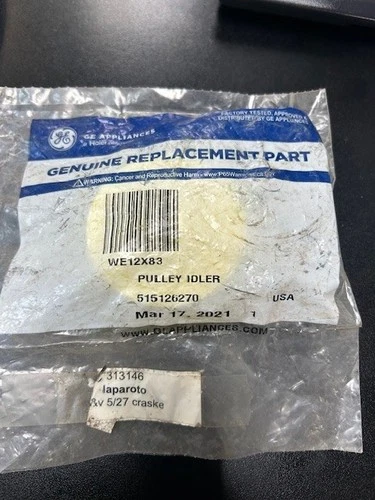 GE WE12X83 DRYER IDLER PULLEY WHEEL GENUINE OEM NEW