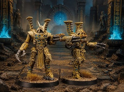 Magnetised Pro Painted 2x Sekhetar Robots Thousand Sons Chaos Warhammer 40k 