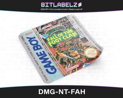 Teenage Mutant Ninja Turtles: Fall of the Foot Clan [DMG-NT-FAH] Game Boy Label