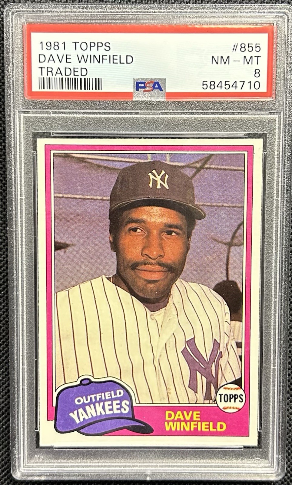 1981 Topps Traded Baseball Dave Winfield PSA 8 - #855 - YANKEES - HOF