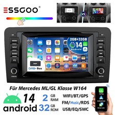 CARPLAY Für Mercedes Benz W164 GL320 ML350 X164 Autoradio Android 14 SWC GPS DAB CARPLAY Für Mercedes Benz W164 GL320 ML350 X164 Autoradio Android 14 SWC GPS DAB
