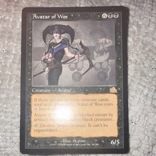 Magic: The Gathering Avatar of Woe Creature Prophecy Black Rare Wizards 6/5