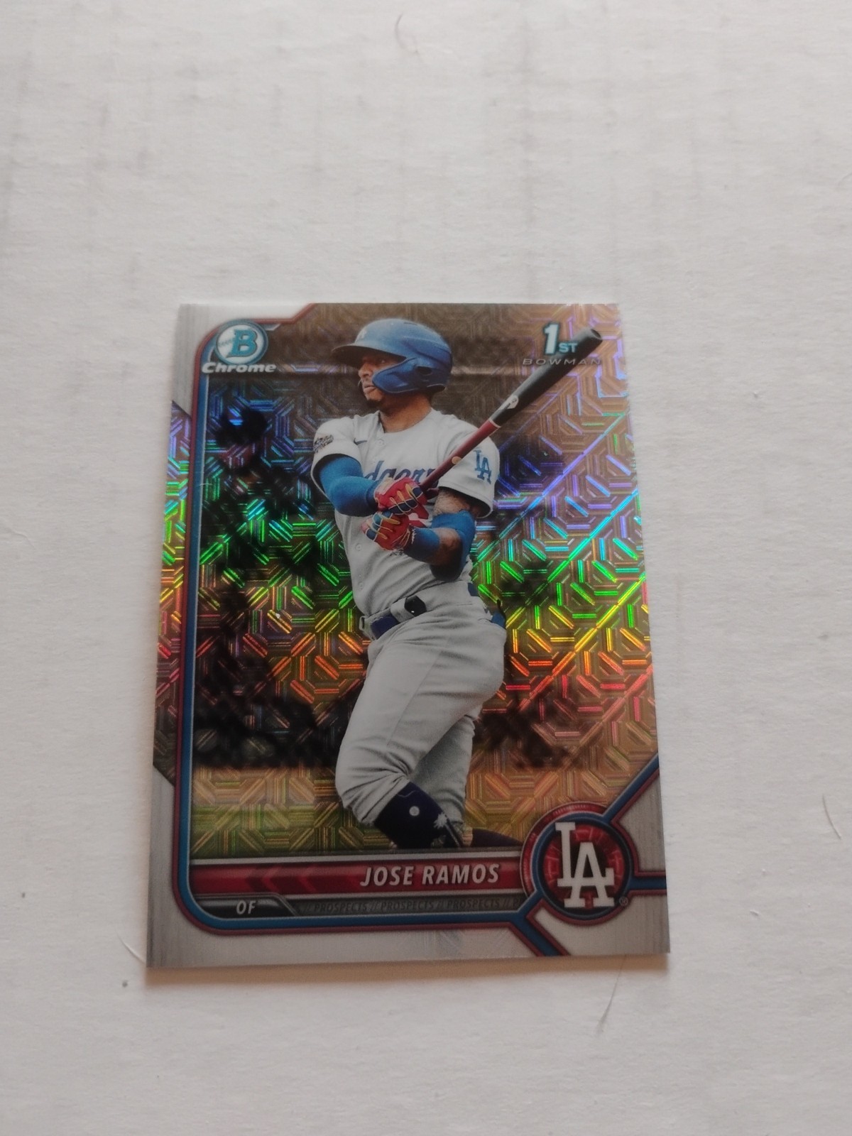 Jose Ramos 2022 Bowman Chrome Mega 1st Mojo Refractor #BCP-129
