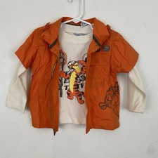 Winnie The Pooh Tigger Wonderful World Of Disney Vtg Y2k Shirt 24 Months Patches