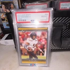 Leaf 2017 Draft Patrick Mahomes II #56 Gold Rookie PSA 10 Football Card