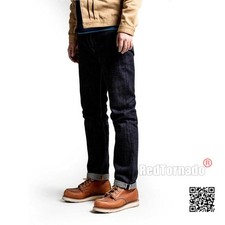 Red Tornado 17oz Heavyweight Slim Straight Jeans Men's Raw Selvedge Denim Pants