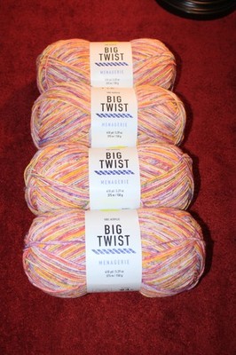 Big Twist Menagerie Yarn Color is Hummingbird 410 yds Lot of 4