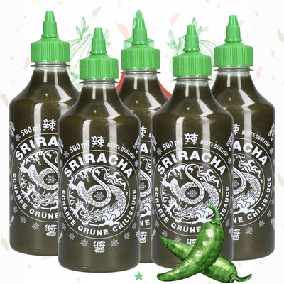 A-ONE Sriracha Sauce Grüne Chilli 12 x 500ml Würzsaucen - 12er Pack für Gastro