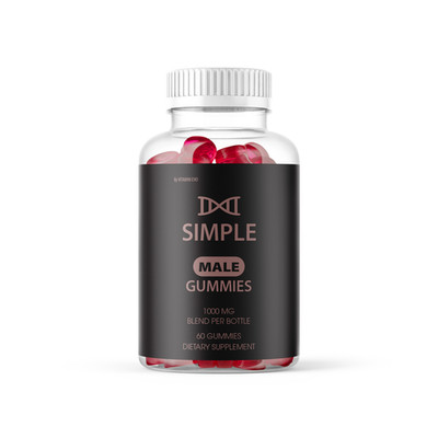 Simple Male Performance Gummies for Men ed Advanced Formula Gummy (60 Gummies)