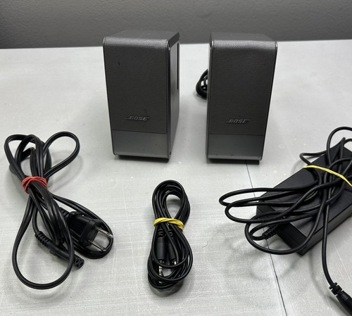 Bose Computer MusicMonitor Speakers Desktop Laptop Metallic Gray Tested Working - 第 1/8 張圖片