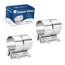 2.25 Inch Exhaust Clamp, 2 1/4'' Lap Joint Band Clamp 304 Stainless 2.25 inch
