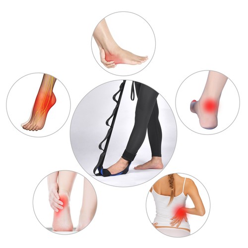 Foot and Calf Stretcher Strap Ankle Achilles Stretching Equipment Yoga - Picture 3 of 12