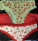 Strawberry Shortcake Panties Lace Soft Stretch M NWT Super Cute 3 Lot Cheeky — photo 3