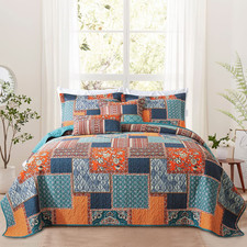 Vaputar Cotton Quilt King Size Bedding Set - 3 Pieces King Quilt Bedding Set