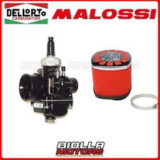 02696+0411452 CARBURETOR KIT DELLORTO PHBG 21 DS 2T + MALOSSI AIR FILTER MANUAL