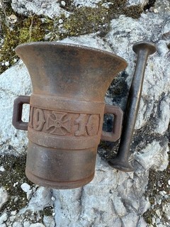 Mortaio 1914 1916 Kuk Austriaco Tedesco Scavo 1gm Ww1 Ghisa Elmetto Elmo 1wk Wk