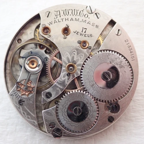 ANTIQUE 16s WALTHAM GRADE 625 17 JEWEL OPEN FACE POCKET WATCH MOVEMENT