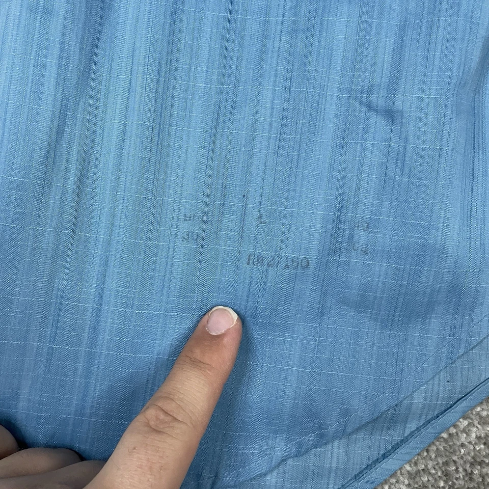 Penneys Towncraft Penn-Prest Shirt Mens L 16-16.5 True Vintage Blue 60s 70s Thin - Image 2 of 4