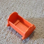 Fisher-Price Little People Orange Cradle Vintage Toy 1972