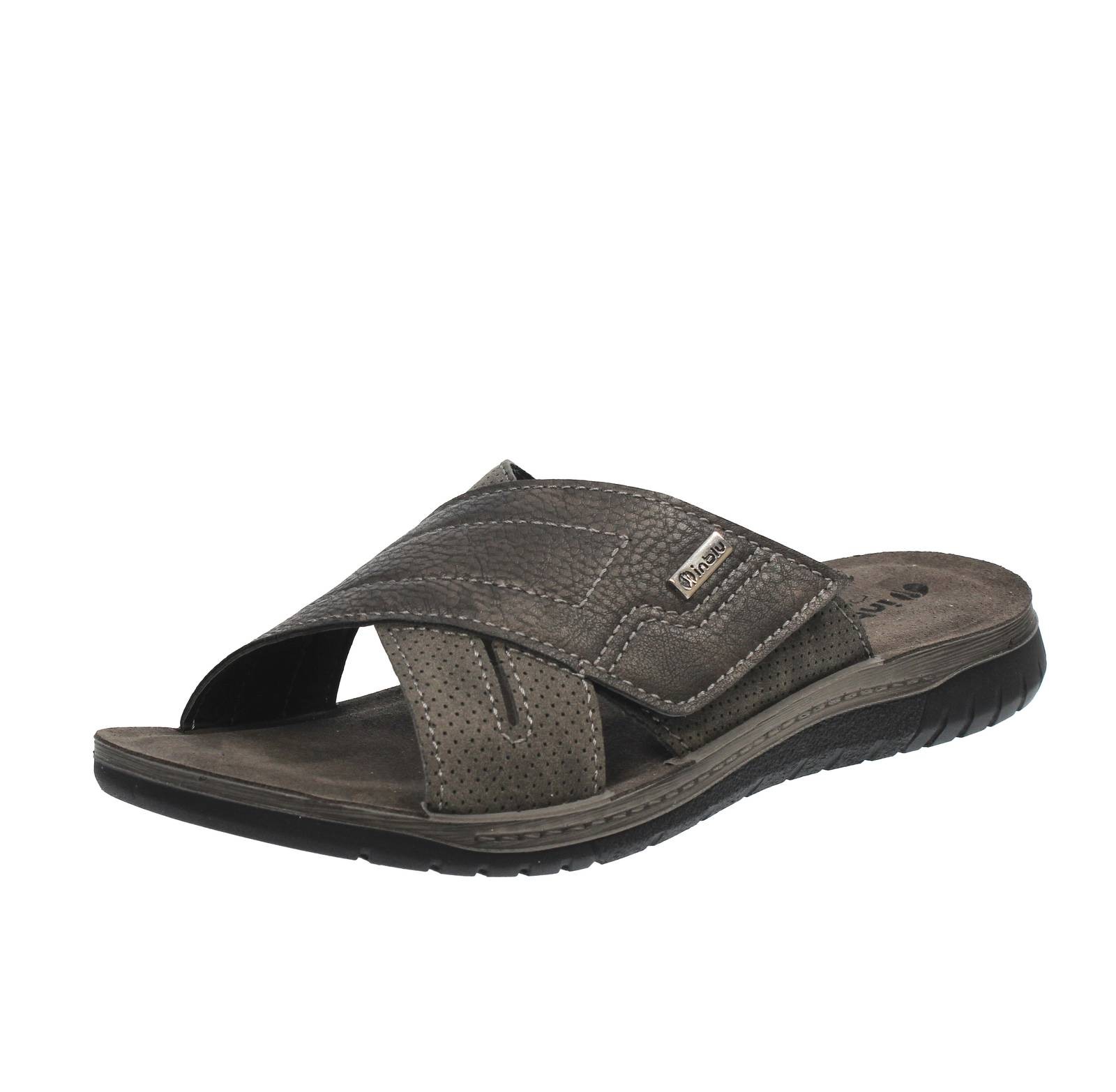 Inblu Ciabatte Con Fasce Nero - Taglia 41 [26.8cm] Scarpe Uomo Ciabatte Fascia