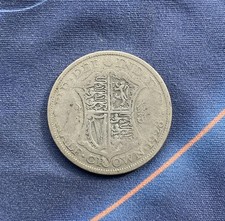 1928 King George V HALF CROWN 0.500 Silver
