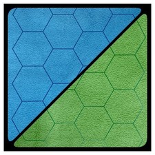 Chessex Battlemat Hex Grid Playmat Reversible Tabletop Gaming Wargaming