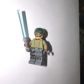 Lego Star Wars Rebels Minifigure Jedi Kanan Jarrus (Blind) Lightsaber 75170!