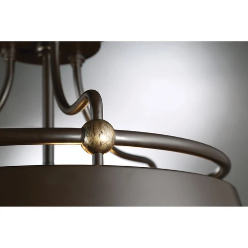 Quoizel FV2824 Bronze Fairview 4-Light 24"W Drum Chandelier With A Metal Shade - Picture 2 of 5