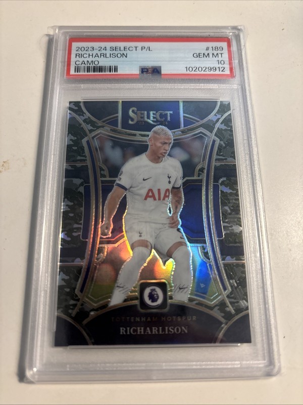 2023-24 Panini Select Premier League -Mezzanine Richarlison #189 Camo Prizm /175