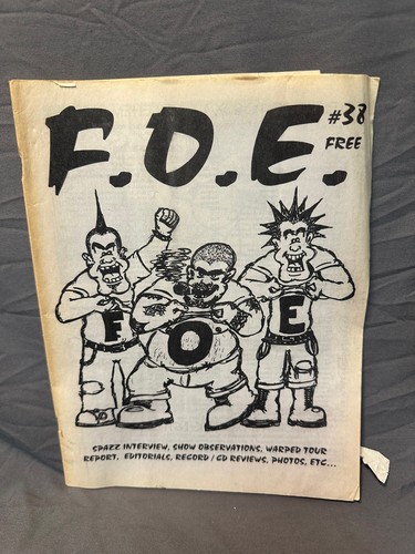 FOE #38 Fanzine hardcore punk Spazz Warped Tour Descendents Lehigh Valley PA