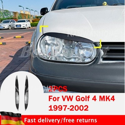 Für VW Golf 4 MK4 ABS Frontscheinwerfer Augenbrauen Augenlid Abdeckleisten 97-03