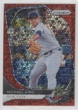 2020 Panini Prizm Quick Pitch Red Donut Circle 1/99 Mike King Michael #67 9y7