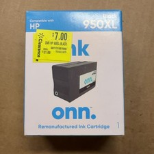 ONN HP 950XL BLACK Ink Cartridge HP Officejet Pro 8600 8610 8620 re-manufactured