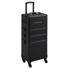 4 in 1 Valigia Trolley Make Up da Trucco Beauty Case Professionale Grande Porta