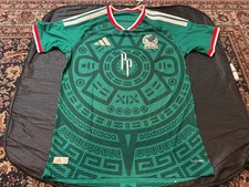 Peso Pluma x Adidas Mexico Authentic Home Jersey Green | LL5945 | WC 26 Sz Med