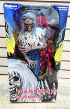 IRON MAIDEN EDDIE 2002 Art Asylum Ultimate Series 18" Orange Eyes - New!