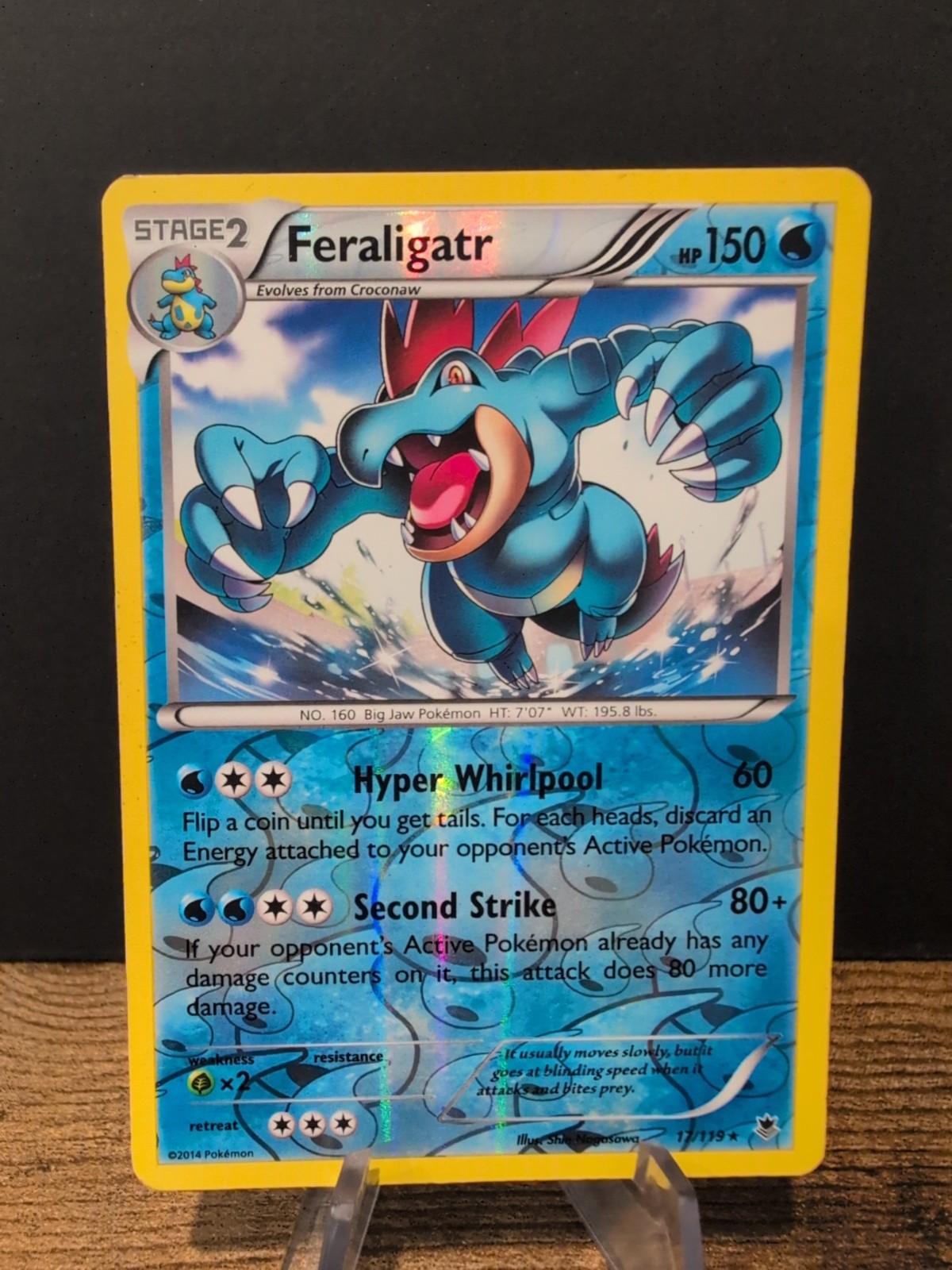 Pokémon TCG Feraligatr Phantom Forces 17/119 - Reverse Holo Rare - LP