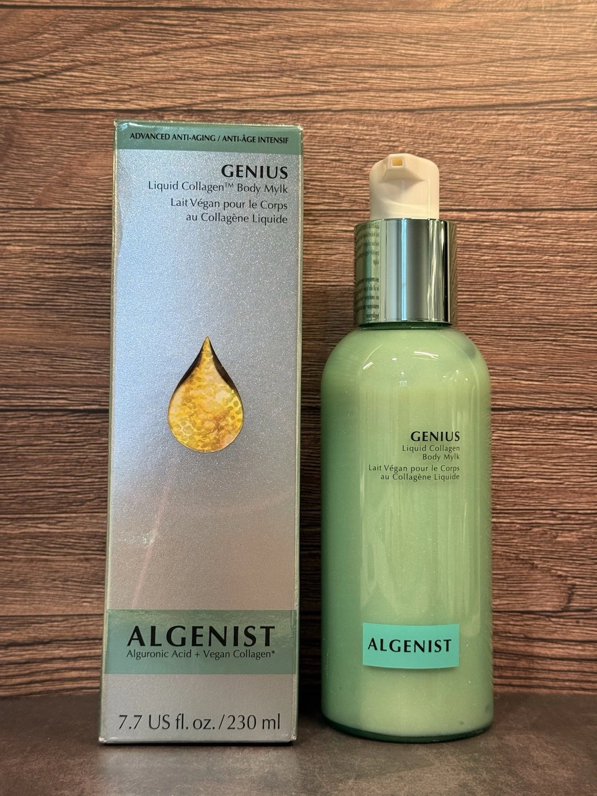Algenist Genius Liquid Collagen Body Mylk 7.7oz/230ml Vegan Collagen Moisturizer
