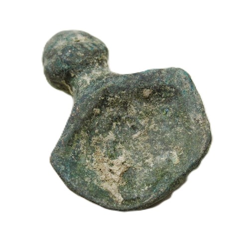 ANTIKE RÖMISCHE BRONZE WAGENMONTIERUNG/SCHATULLENMONTIERUNG GOTT. CA 200-300AD. SCHÖN - Bild 3 von 3