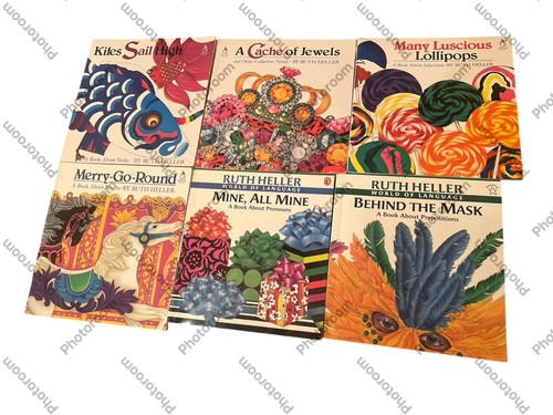 Lot of 6 RUTH HELLER Books World of Language & Grammar PB Nouns, Verbs + VGC - Foto 2 di 3