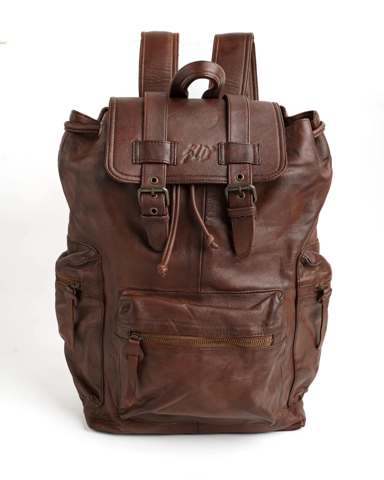 Leather Backpack Travel Laptop Office Bag
