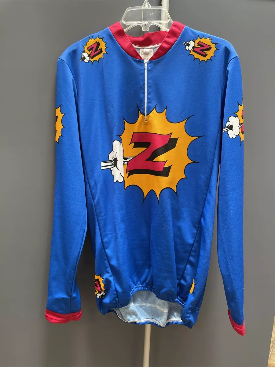 Vintage AYC Team Z Long Sleeve Cycling Jersey XL Retro 42