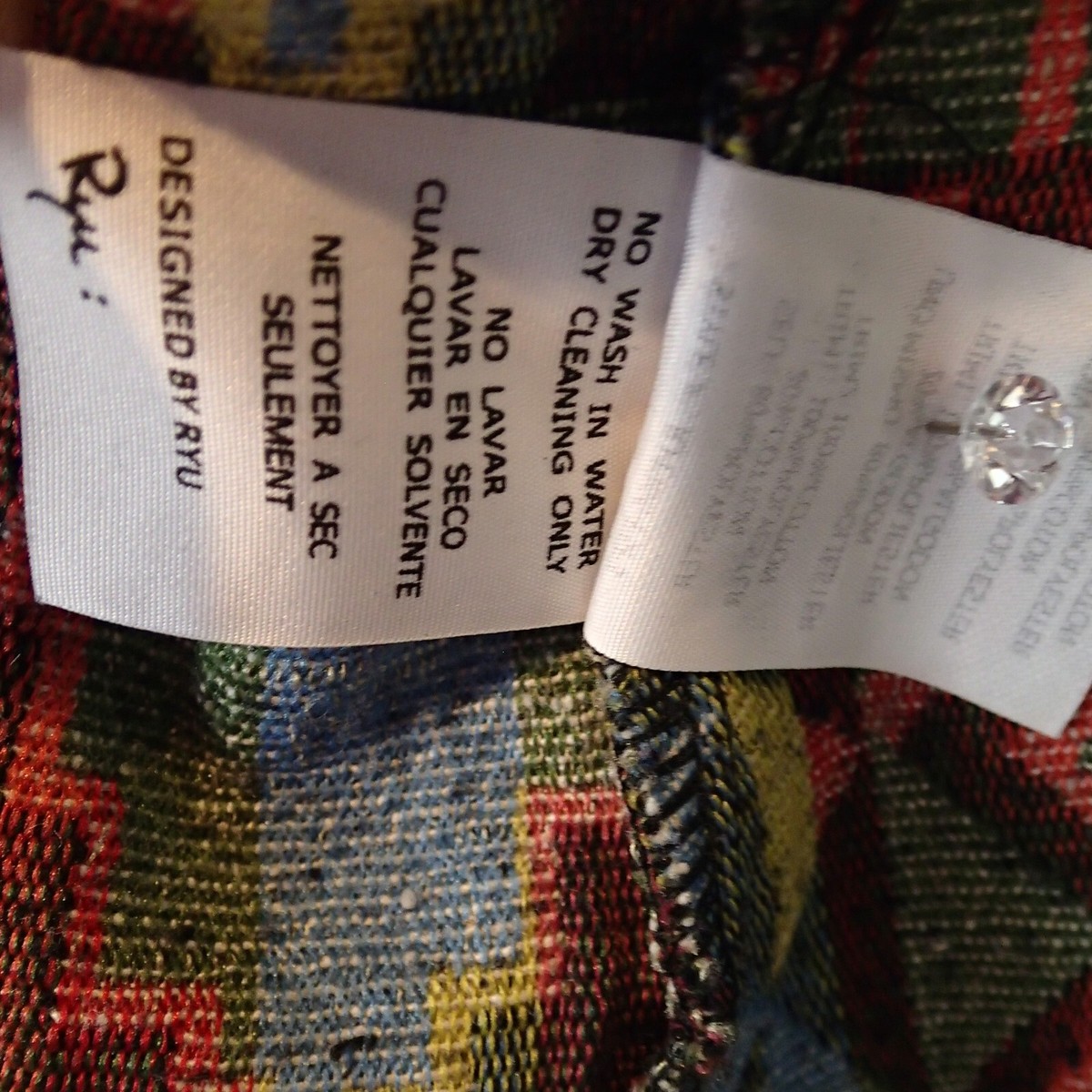 Ryu Jacket tapestry Sz Medium Open Southwestern Fringe Multicolor
