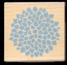 INKADINKADO rubber stamp PEONY wood mounted, Flower