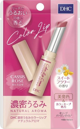 DHC Color Lippencreme Natural Aroma Cassis Rose Color 1,5g